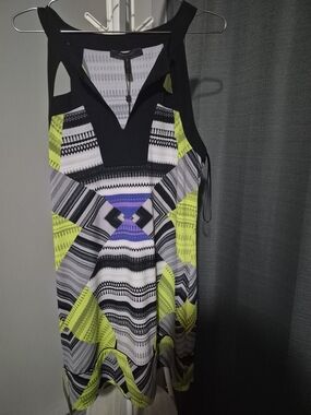 BCBGMaxzria Mini Geometric Shift Dress Aida
